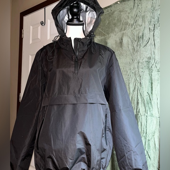 Black Nylon 2Pc. Sauna/Workout Suit Brand New Never Worn - Picture 2 of 15